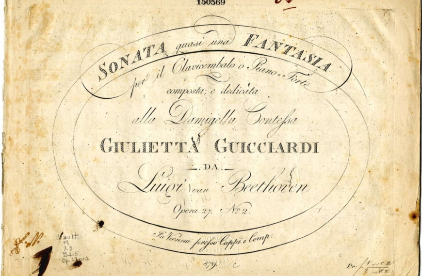 Σαν σήμερα 3/3: Η «Σονάτα υπό το Σεληνόφως» του Μπετόβεν Εκδίδεται σε Παρτιτούρα